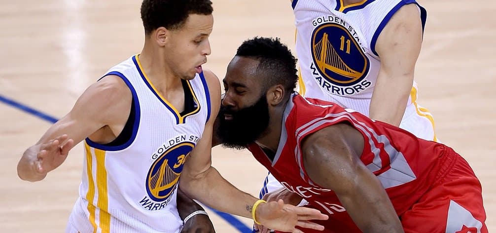 Playoffs - Golden State Warriors - Cleveland Cavaliers - Stephen Curry - James Harden - LeBron James