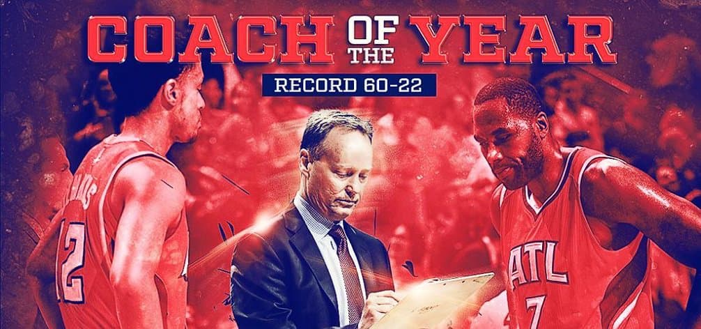 Coach of the Year - Mike Budenholzer - Atlanta Hawks - Steve Kerr - Jason Kidd