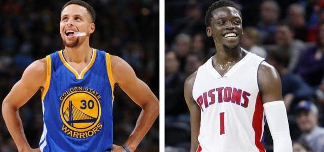 Stephen Curry - Golden State Warriors - Reggie Jackson - Detroit Pistons