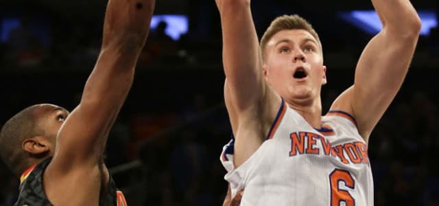 Kristaps Porzingis - New York Knicks - Carmelo Anthony
