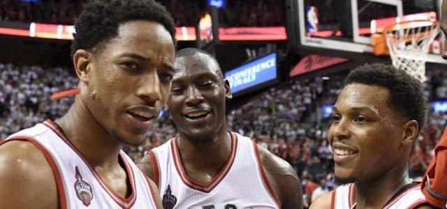 Toronto Raptors - Masai Ujiri - DeMar DeRozan - Bismack Biyombo