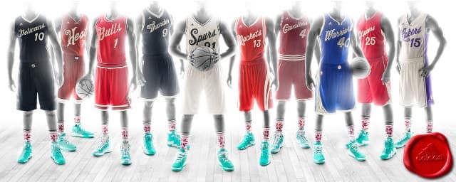 Adidas NBA maillots Chrismas Day