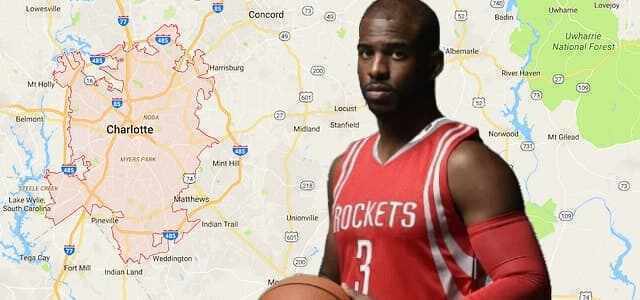 Charlotte Hornets - Chris Paul - David Thompson - Brad Daugherty - Jerry Stackhouse - John Wall