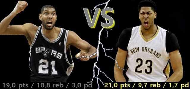 Tim Duncan - Anthony Davis - San Antonio Spurs - New Orleans Pelicans