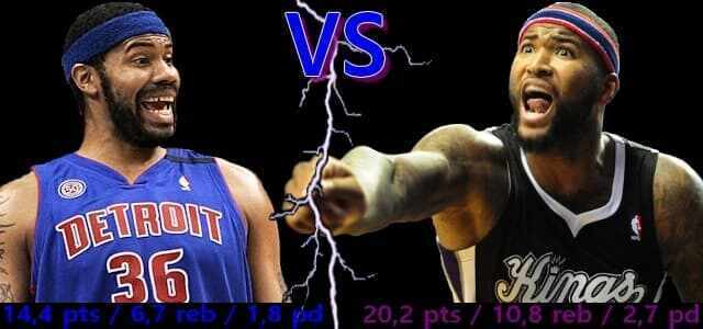 DeMarcus Cousins - Rasheed Wallace - Portland TrailBlazers - Detroit Pistons - Sacramento Kings