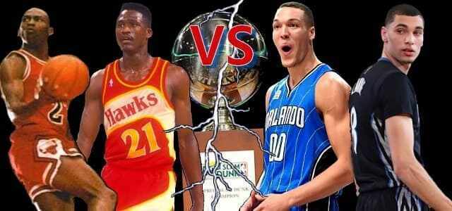 Michael Jordan - Dominique Wilkins - Aaron Gordon - Zach LaVine