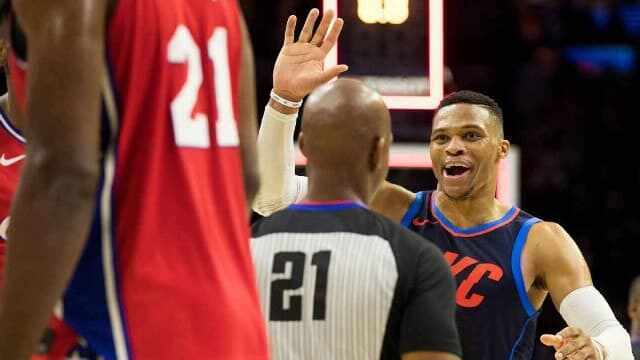 Russell Westbrook - Oklahoma City Thunder - Joel Embiid - Philadelphia Sixers