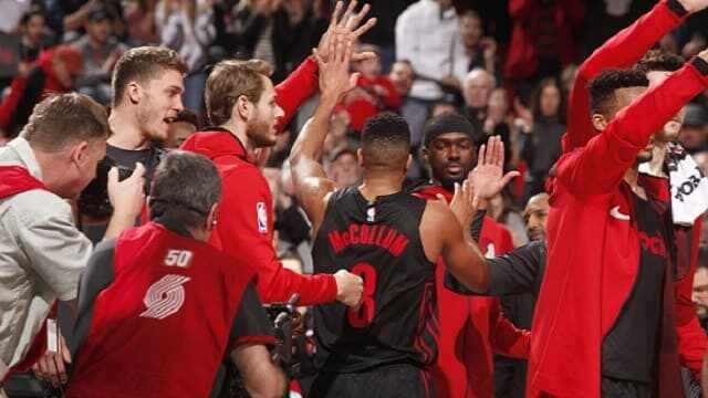 Portland Blazers - Jusuf Nurkic - CJ Mc Collum - Damian Lillard - Charlotte Hornets - Nicolas Batum