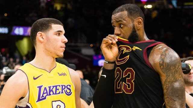 LeBron James - Cleveland Cavaliers - Lonzo Ball - Los Angeles Lakers