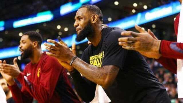 LeBron James - George Hill - Larry Nance Jr - Jordan Clarkson - Rodney Hood - Cleveland Cavaliers