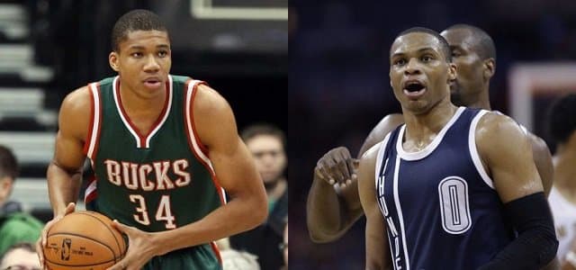 Giannis Antetokounmpo - Russell Westbrook - Milwaukee Bucks - Oklahoma City Thunder