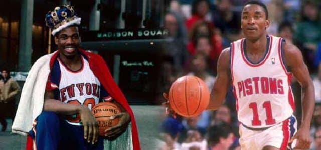 bernard king - isiah thomas - detroit pistons - new york knicks