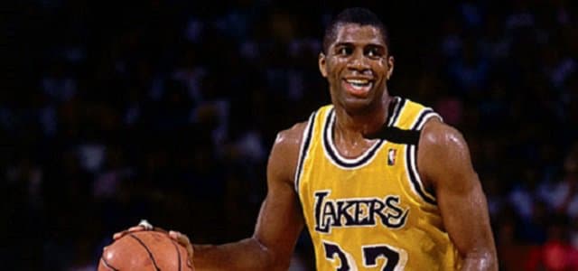 magic johnson - los angeles lakers - john stockton