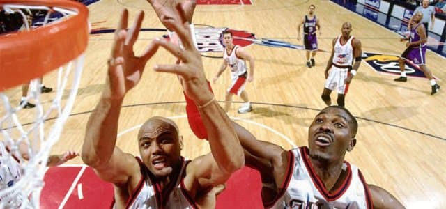 charles barkley - hakeem olajuwon - phoenix suns - houston rockets