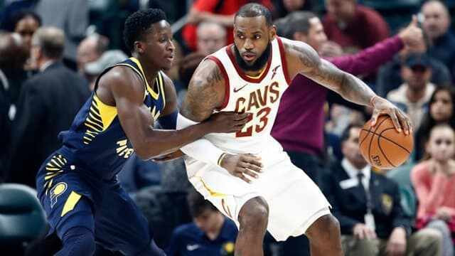 LeBron James - Cleveland Cavaliers - Indiana Pacers - Victor Oladipo