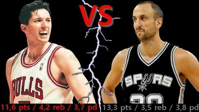 Toni Kukoc - Manu Ginobili - Chicago Bulls - San Antonio Spurs