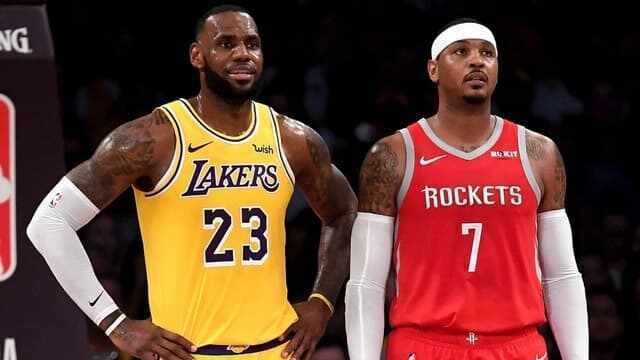 LeBron James - Carmelo Anthony - Los Angeles Lakers - Houston Rockets