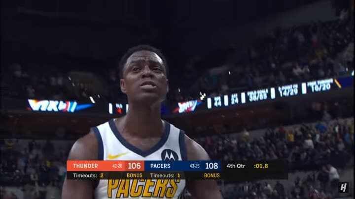 Indiana Pacers - Oklahoma City Thunder - Wes Matthews - Darren Collison - Paul George - Russell Westbrook