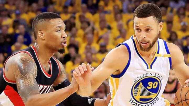 Portland Trail Blazers - Golden State Warriors - Damain Lillard - Cj McCollum - Stephen Curry - Klay Thompson