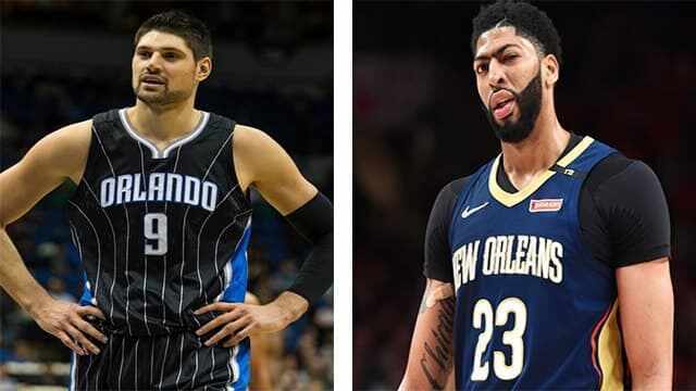 Nikola Vucevic - Anthony Davis - Orlando Magic - New Orleans Pelicans