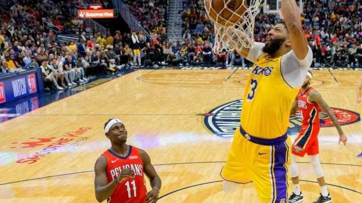 Anthony Davis - LeBron James - Los Angeles Lakers - New Orleans Pelicans