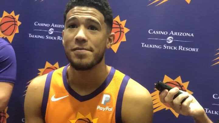 Phoenix Suns - Media Day - Devin Booker - Deandre Ayton - Ricky Rubio - Aron Baynes