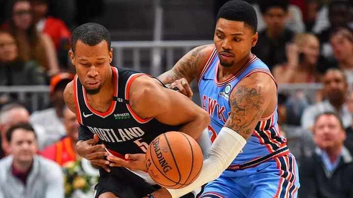 Kent Bazemore - Evan Turner - Portland Trailblazers - Atlanta Hawks