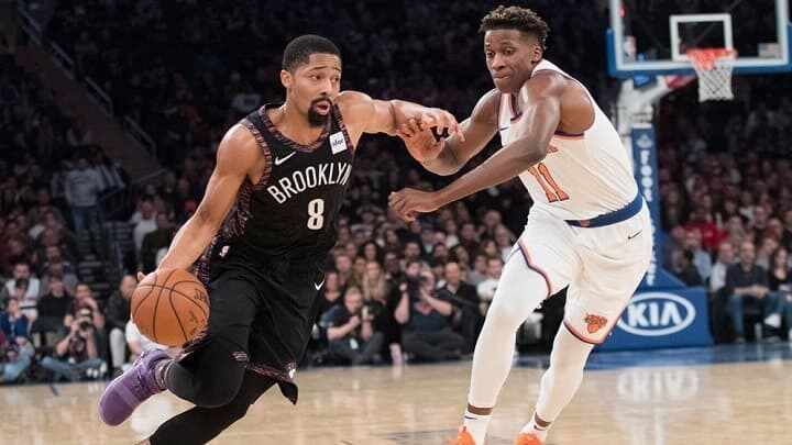 Spencer Dinwiddie - Frank Ntilikina - Brooklyn Nets - NewYork Knicks