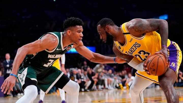 LeBron James - Anthony Davis - Los Angeles Lakers - Giannis Antetokoumpo - Milwaukee Bucks