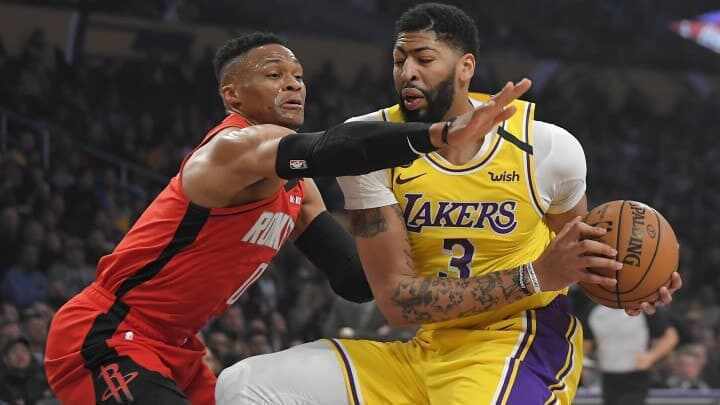 Russell Westbrook - Houston Rockets - Anthony Davis - LeBron James - Los Angeles Lakers