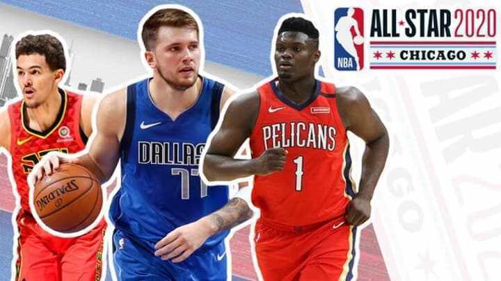All Star Game - Rising Stars - Luka Doncic - Trae Young - Zion Williamson