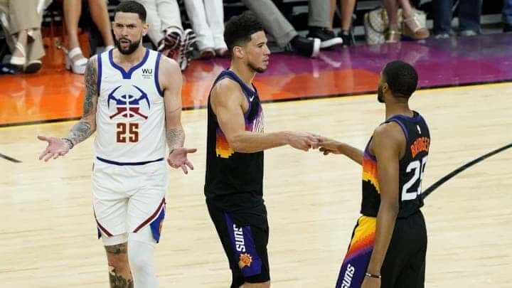 NBA Playoffs - Phoenix Suns - Denver Nuggets - Devin Booker - Chris Paul - Nikola Jokic