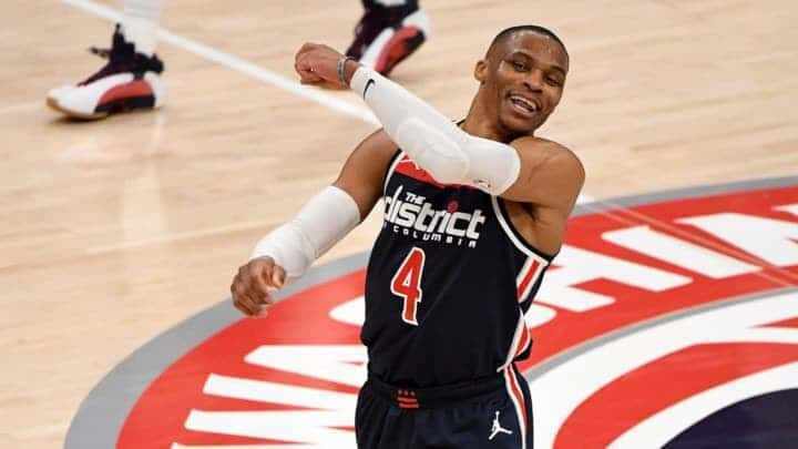 Russell Westbrook - Washington Wizards - Stephen Curry - Golden State Warriors - Damian Lilliard - Portland Trail Blazers