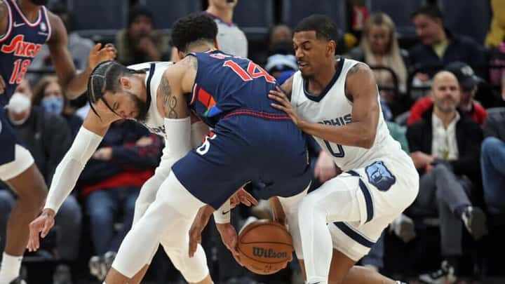 De'Anthony Melton - Danny Green - David Roddy - Memphis Grizzlies - Philadelphie Sixers