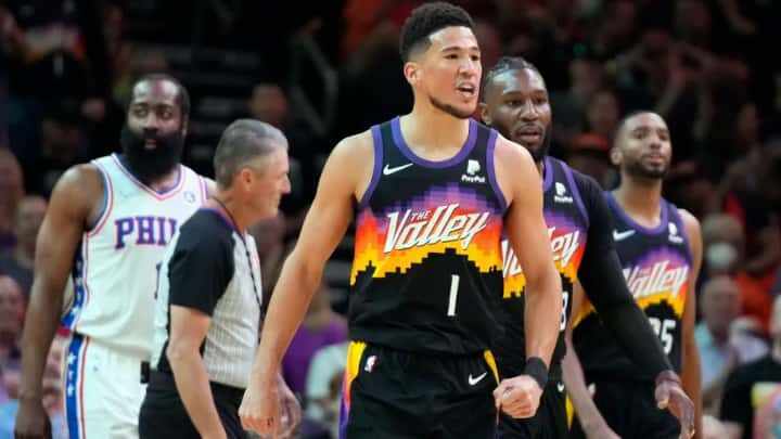 Devin Booker - Phoenix Suns - Jayson Tatum - Boston Celtics - LeBron James - Los Angeles Lakers - Joel Embiid - Philadelphia Sixers