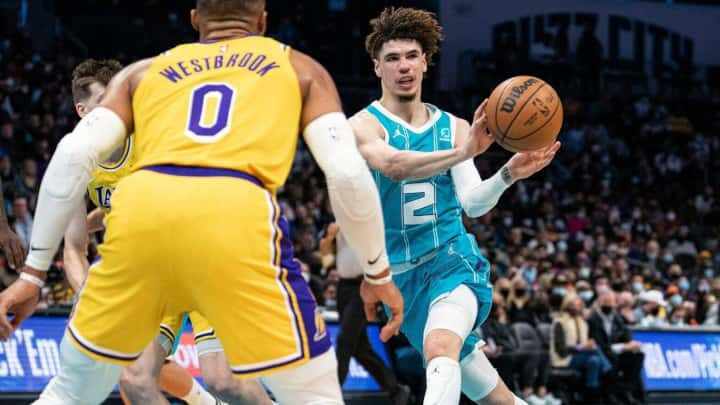 Russell Westbrook - Los Angeles Lakers - LaMelo Ball - Charlotte Hornets - Trae Young - Atlanta Hawks