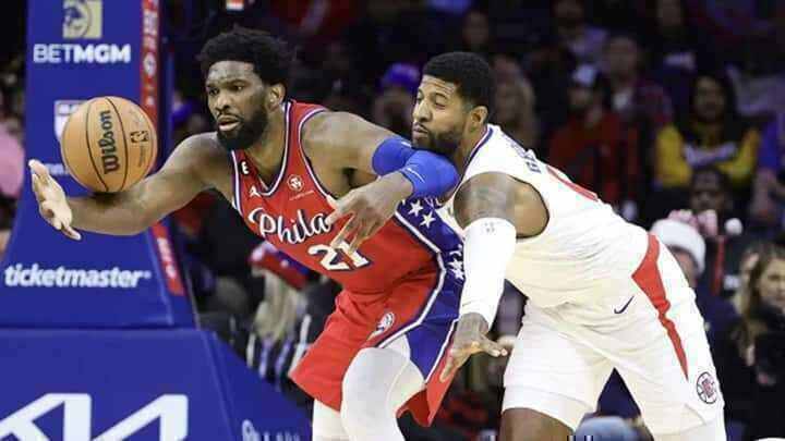 Paul George - Joel Embiid - Philadelphia Sixers - Los Angeles Clippers