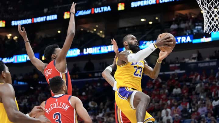 Los Angeles Lakers - LeBron James - New Orleans Pelicans - Zion Williamson - Sacramento Kings - De'Aaron Fox - Golden State Warriors - Stephen Curry
