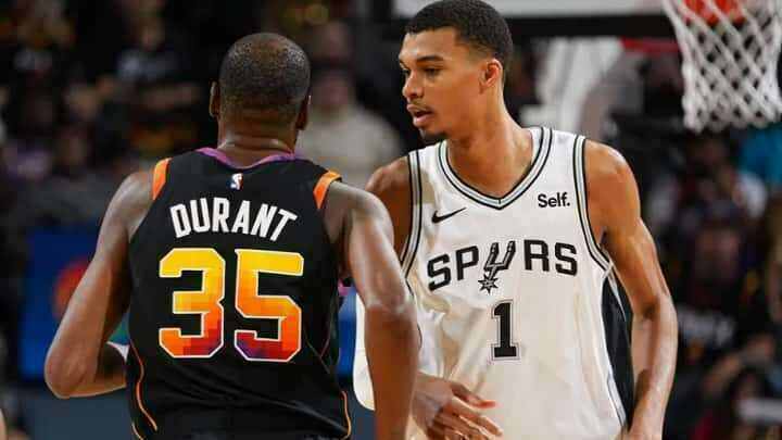 San Antonio Spurs - Victor Wembanyama - Phoenix Suns - Kevin Durant - Los Angeles Clippers