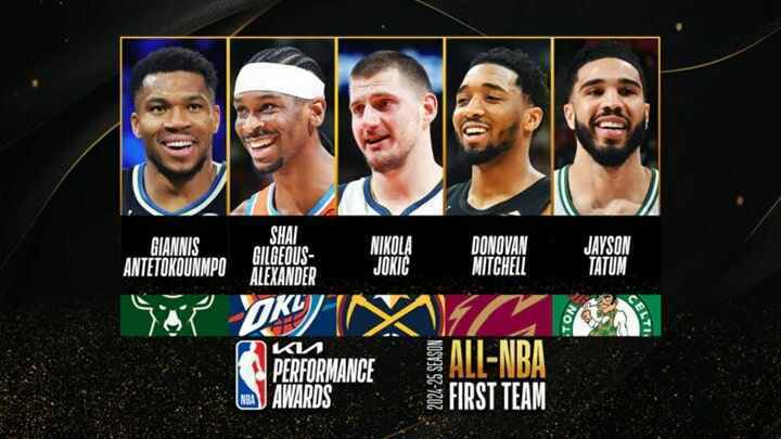 All NBA Teams - Giannis Antetokounmpo - Shai Gilgeous-Alexander - Nikola Jokic - Jayson Tatum - Donovan Mitchell