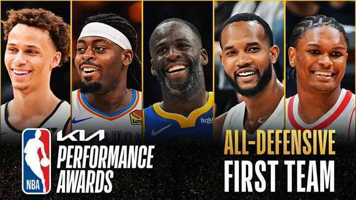 NBA All-Defensive Teams - Evan Mobley - Dyson Daniels - Draymond Green - Luguentz Dort - Amen Thompson