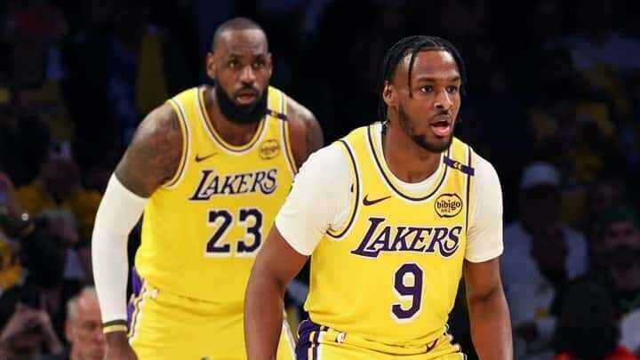 Los Angeles Lakers - LeBron James - Bronny James
