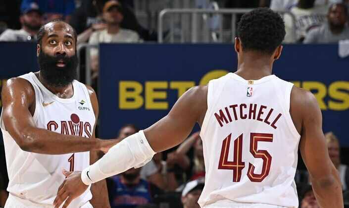Donovan Mitchell - James Harden - Evan Mobley - Jarrett Allen - Peyton Watson - Cleveland Cavaliers