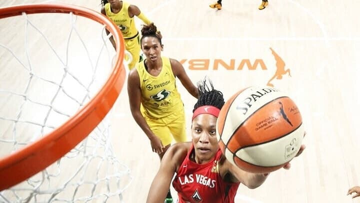 Seattle Storm - Las Vegas Aces - A'ja Wilson - Breanna Stewart