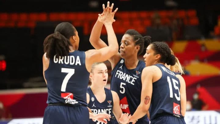 FFBB - Euro - France - Bilorussie - Endy Miyem - Marine Johannes