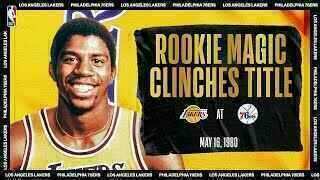 Magic Johnson - Los Angeles Lakers - Philadelphia Sixers