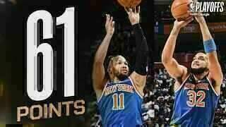 Karl-Anthony Towns - Jalen Brunson - New York Knicks - Detroit Pistons