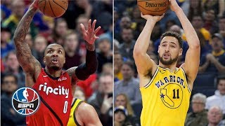 Klay Thompson - Golden State Warriors - Damian Lillard - Portland Trail Blazers