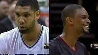 Tim Duncan - Spurs - San Antonio - Chris Bosh - Miami - Heat