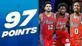 Tobias Harris - Tyrese Maxey - Joel Embiid - Philadelphia Sixers